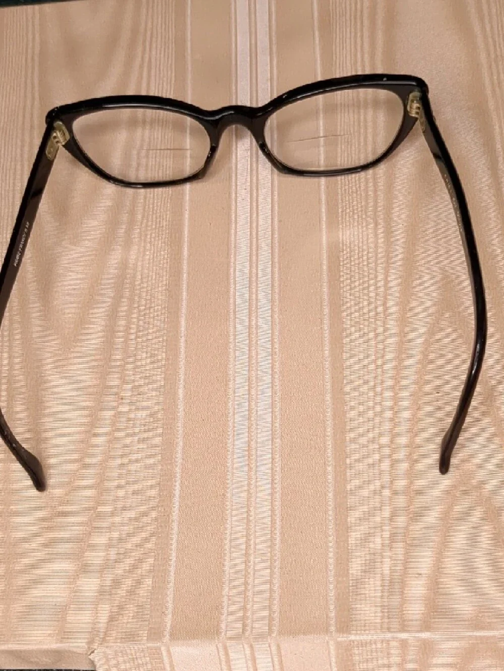 Vintage 50s Rhinestone Cat-Eye Glasses Chica Art Line France Black